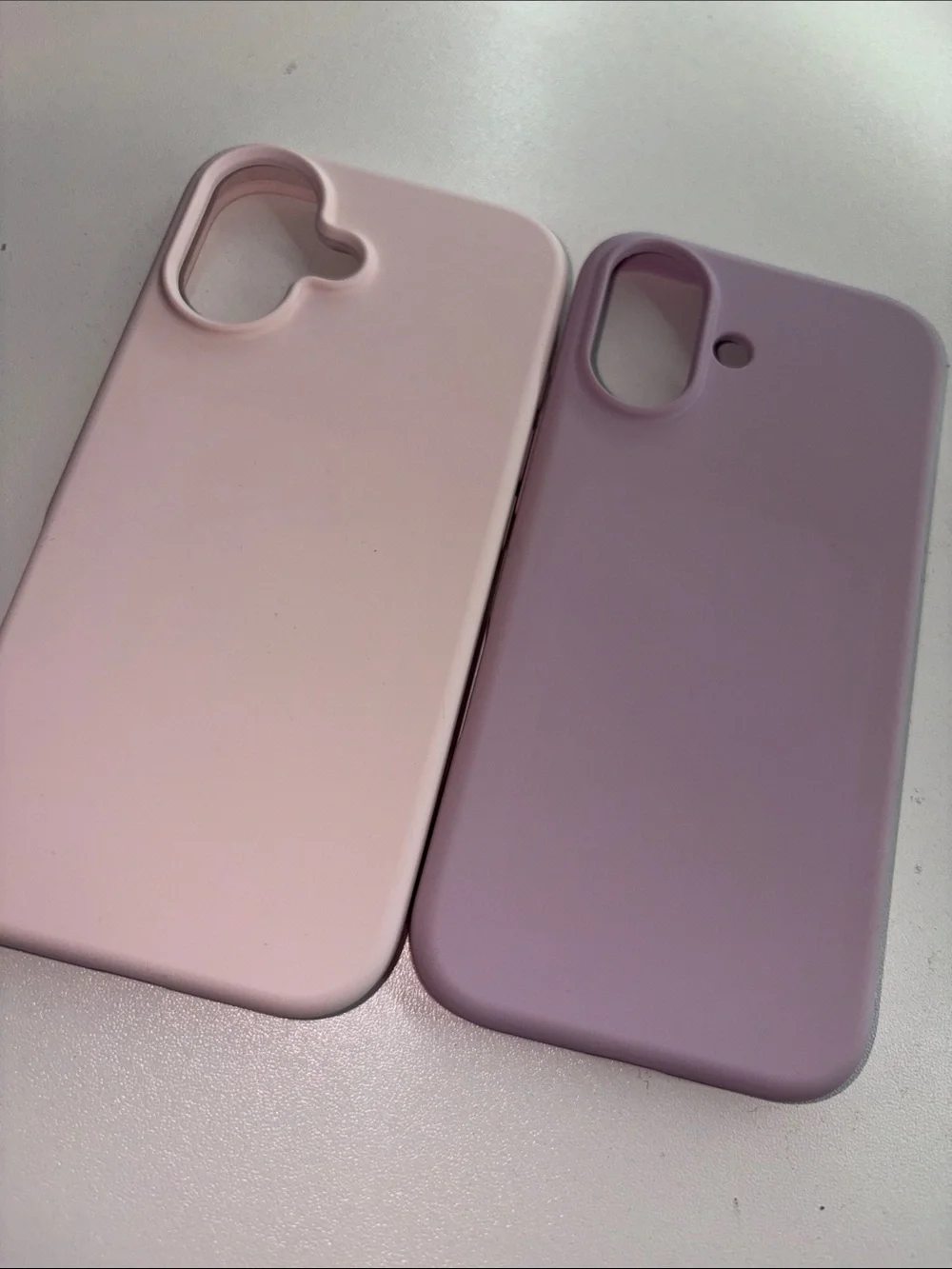 iPhone 17 case both MagSafe Pink and Lilac Silicone Phone Case